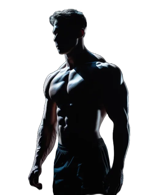 Athlete training to build muscle
