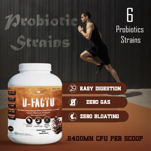 D-Facto | Whey Protein Powder With Probiotics - Image 3