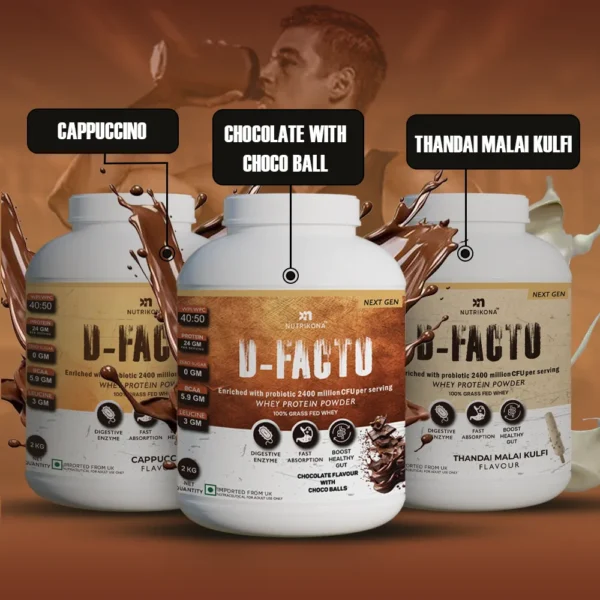 D-Facto | Whey Protein Powder With Probiotics - Image 4