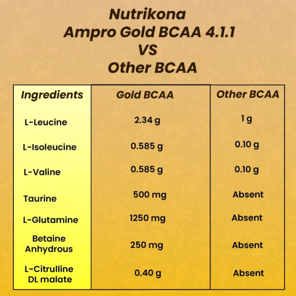 AmPro Gold BCAA  4:1:1 - Image 3